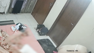 Preggo Bhabhi Flashes Her Fat Tits Changing Dress While Stepson Watches on CCTV Cam | XXX Video on AllSex.XXX