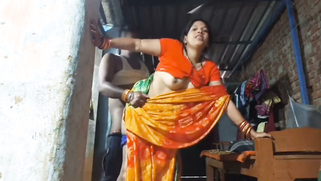 Thick Desi Bhabhi Bends Over In Saree While Neighbor Rams Her Wet Cunt Standing | XXX Video on AllSex.XXX