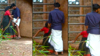 Sneaky South Indian Slut Jerks Fat Cock Outdoors, Cuckold Hubby Films the Whole Damn Mess On Spy Cam