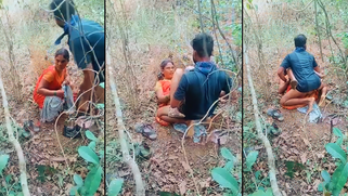 Cheating Desi wife sneaks into the jungle for sex with her fucker, leaked MMS video goes viral