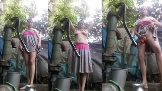 [ Indian Hard XXX Porn ] Desi village bhabi nude bath