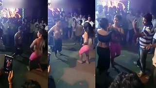 Desi local slut girls open naughty dancing front of local beer shop | XXX Video on AllSex.XXX