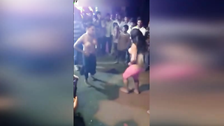 Desi local slut girls open naughty dancing front of local beer shop | XXX Video on AllSex.XXX