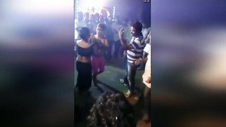 Desi local slut girls open naughty dancing front of local beer shop