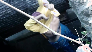 XXX Spy cam video of my old BBW desi mother-in-law taking shower