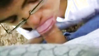 Desi girl is petite so Desi guy feels like a XXX giant making Bhabhi suck off | XXX Video on AllSex.XXX