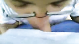 Desi girl is petite so Desi guy feels like a XXX giant making Bhabhi suck off | XXX Video on AllSex.XXX