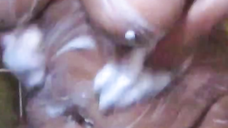 Desi man films naughty Bhabhi washing her XXX body in the bathtub