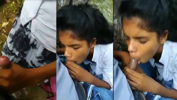 720px x 405px - Desi hot school girl giving XXX bowjob to her bf in park ...