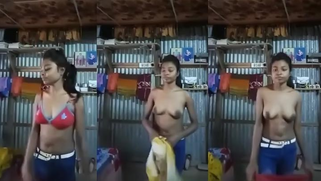 Desi best porn tube as XXX cute girl show her nude body