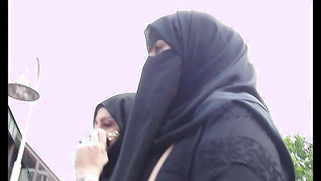 XXX Desi wolter's hijab bitch on the street